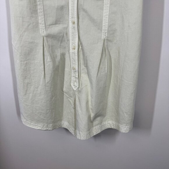 Free People Romper Button Up Women Ivory Tofu Cotton Jumpshorts Size XL - Picture 5 of 12